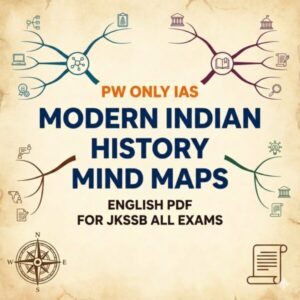 PW Only IAS Mind Maps Modern Indian History English PDF for JKSSB All Exams